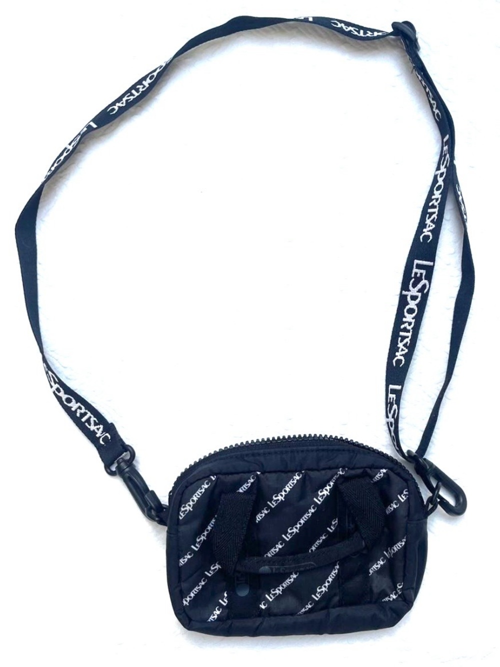 LeSportsac Mini Crossbody Bag in Black Nylon NWOT